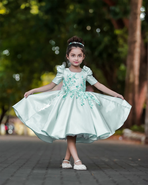 strapless open back dress Movie Star Cinderella Carriage Baby Birthday Gown main image 0