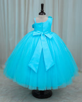 Snow Flake Theme  Light Aqua Blue Gown
