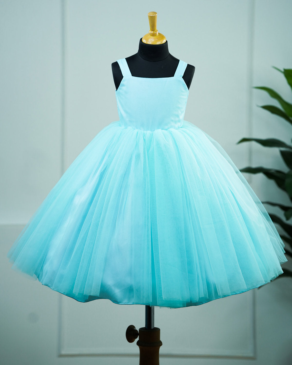 blue net dress design Navy Blue Cutdana Net Gown