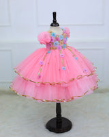 Pink Enchanted Garden Layered Gown