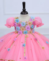 Pink Enchanted Garden Layered Gown