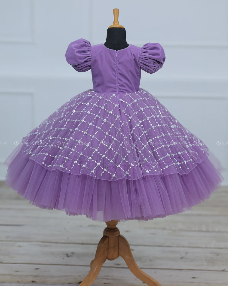 Lavender Velvet  Gown