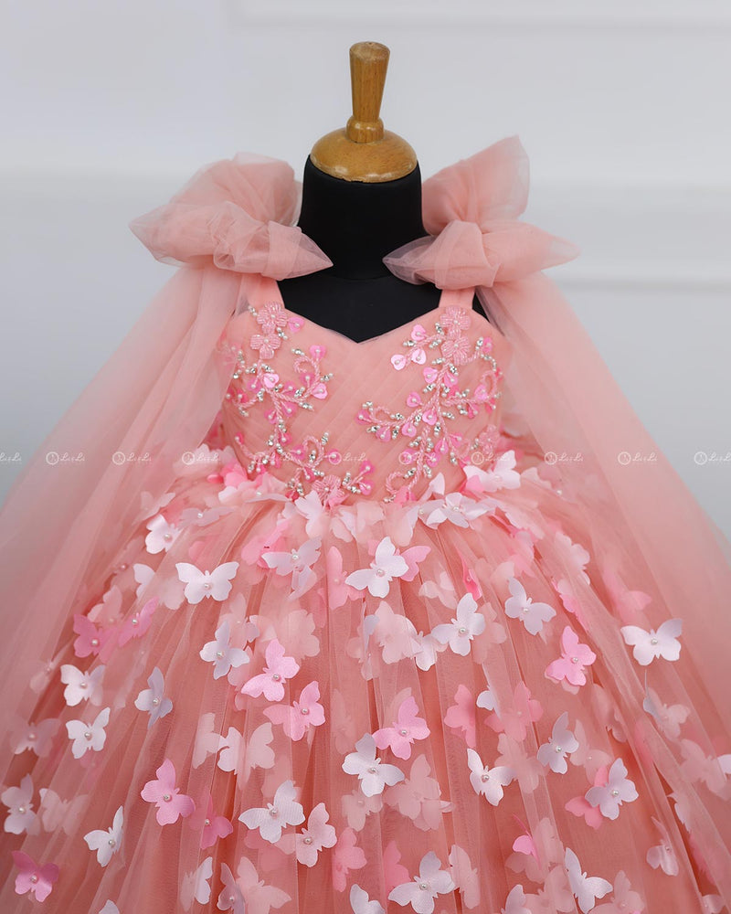 Cotton Candy Frock with Intricate Handwork
