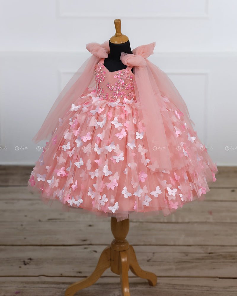 Cotton Candy Frock with Intricate Handwork