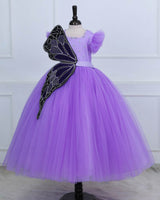 Beautiful Monarch Butterfly Theme Gown in Lavender and purple Color Combo with Detachable Wings and Belt.