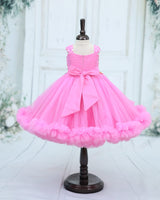 Net Cap Sleeve 3D Hand Crafted Flower Appliques Floral Full Gown - Pink Lavender (New)