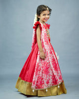 Buy Kids Pink Mirror Work Skirt and Top Online | Kids Skirt and Top Online In India