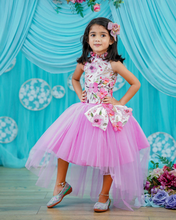 Kids High Low Skirt and Pink Top Online | Premium Quality Kids Wear Online in India