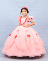 Light peach Victorian Vintage Ball Gown