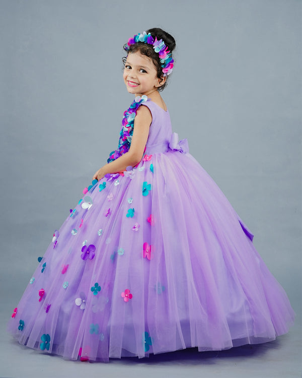 Buy Kids Lavender Frock | Designer Kids Clothes Online in Telangana