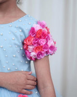 Normal sleeve(flower embellished)