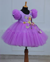 Lavender  Fairy Tale Dress with Wild Flowers.