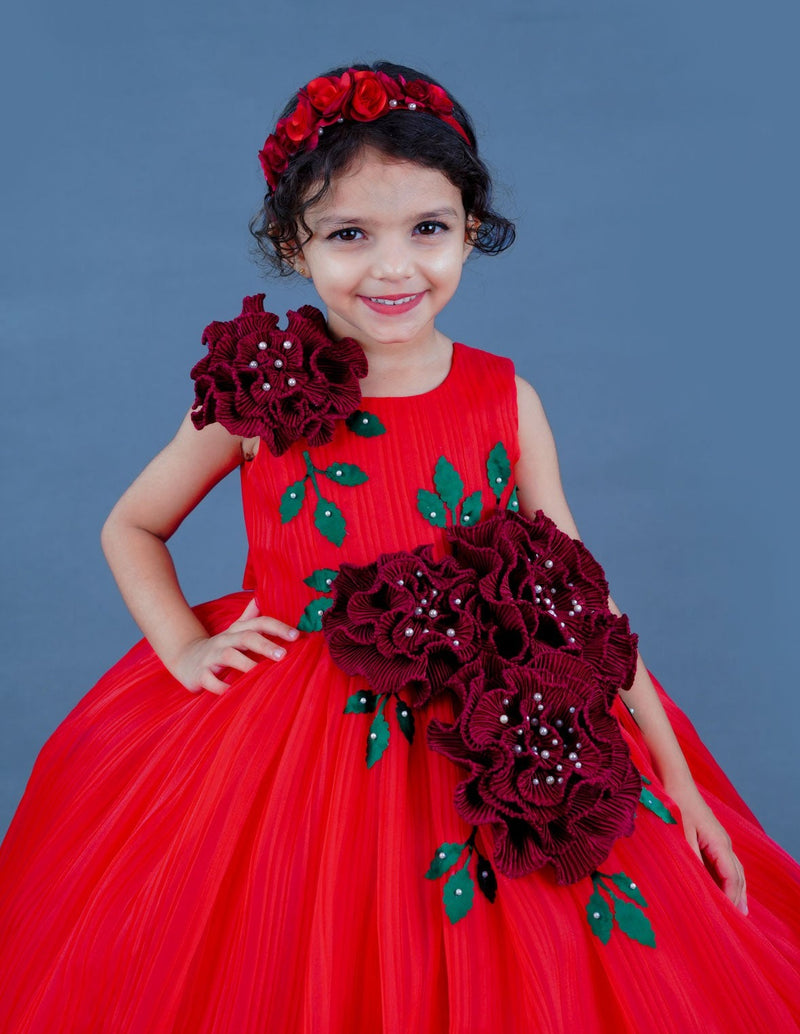 Floral Latest Girl Dress Designs Images 2022 Spring New Arrival