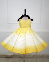 Honeycomb Bloom Couture Panel Gown