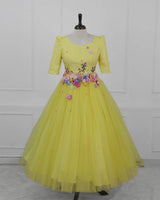 Radiant Yellow Couture Princess Gown