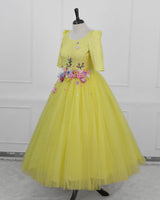 Radiant Yellow Couture Princess Gown