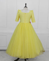 Radiant Yellow Couture Princess Gown