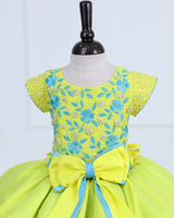Vibrant Fairy-tale Style Party Wear Frock