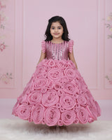 Fairy Rose Rosette Couture Gown