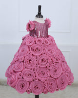 Fairy Rose Rosette Couture Gown