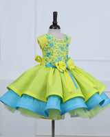 Vibrant Fairy-tale Style Party Wear Frock