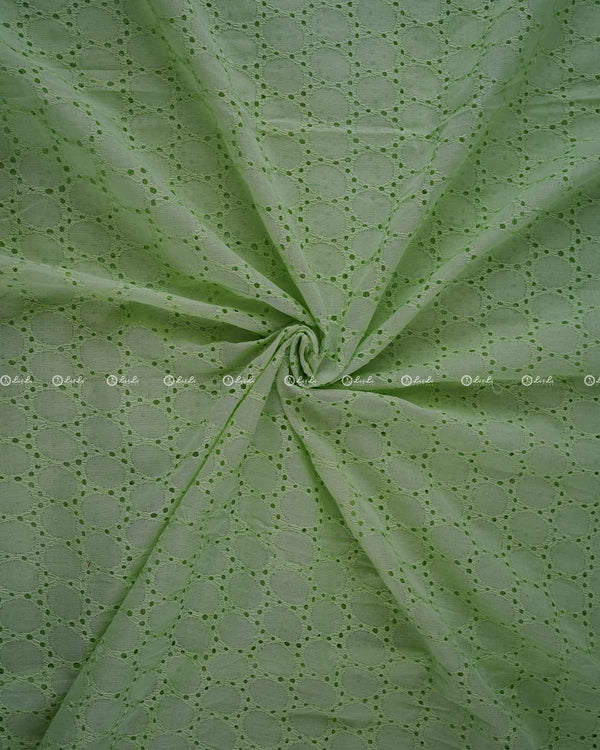 Green Hakoba Pure Cotton fabric