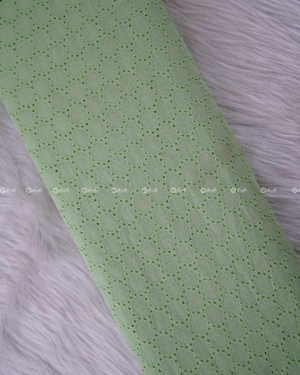 Green Hakoba Pure Cotton fabric