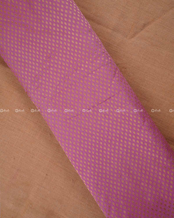 Cashmere Rose Banarasi Silk Zari Fabric