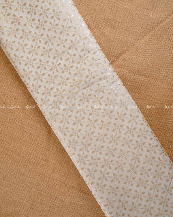 Silk Chanderi Zari Butta Fabrics