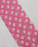 Floral Printed Pink Cotton Fabric