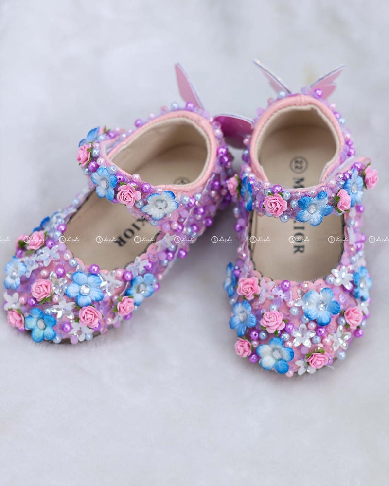 Embellished Round Toe Ballerina for Girls