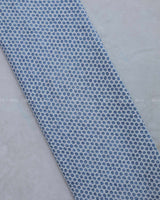 Blue Colour Polka Dot Printed Cotton Fabric