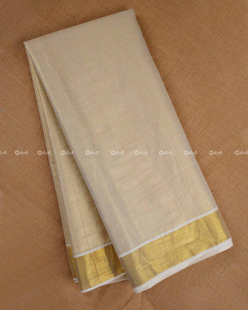 Cotton Tissue with Golden Border