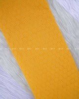 Golden yellow Hakoba Pure Cotton fabric