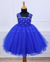 Monarch Butterfly Theme Gown in Royal Blue Color with Detachable Wings and Belt