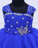 Monarch Butterfly Theme Gown in Royal Blue Color with Detachable Wings and Belt