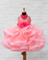 pink kids frock online