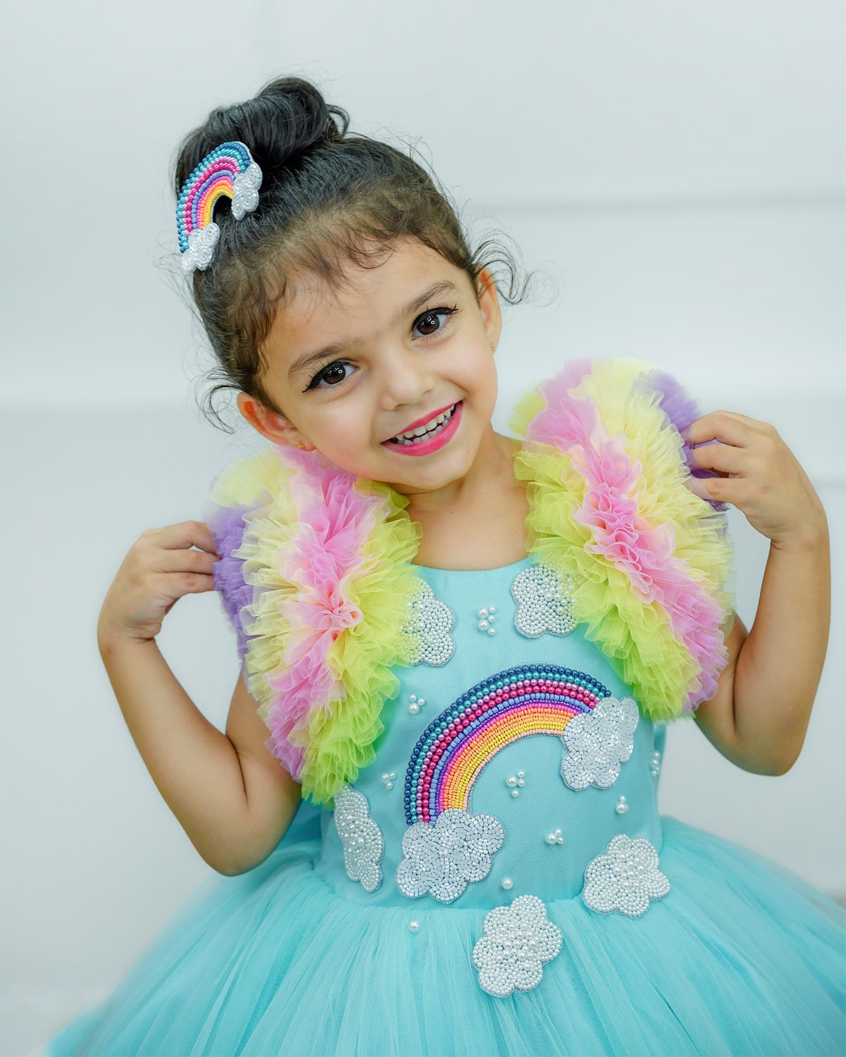 Shop Rainbow Frocks Online For Kids | Couture Dresses For Girls In Kerala www.liandli.in Shop Rainbow Frocks Online For Kids | Couture Dresses For Girls In Kerala www.liandli.in