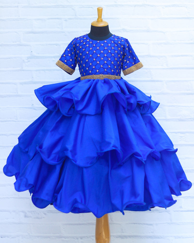 layered gown online for kids