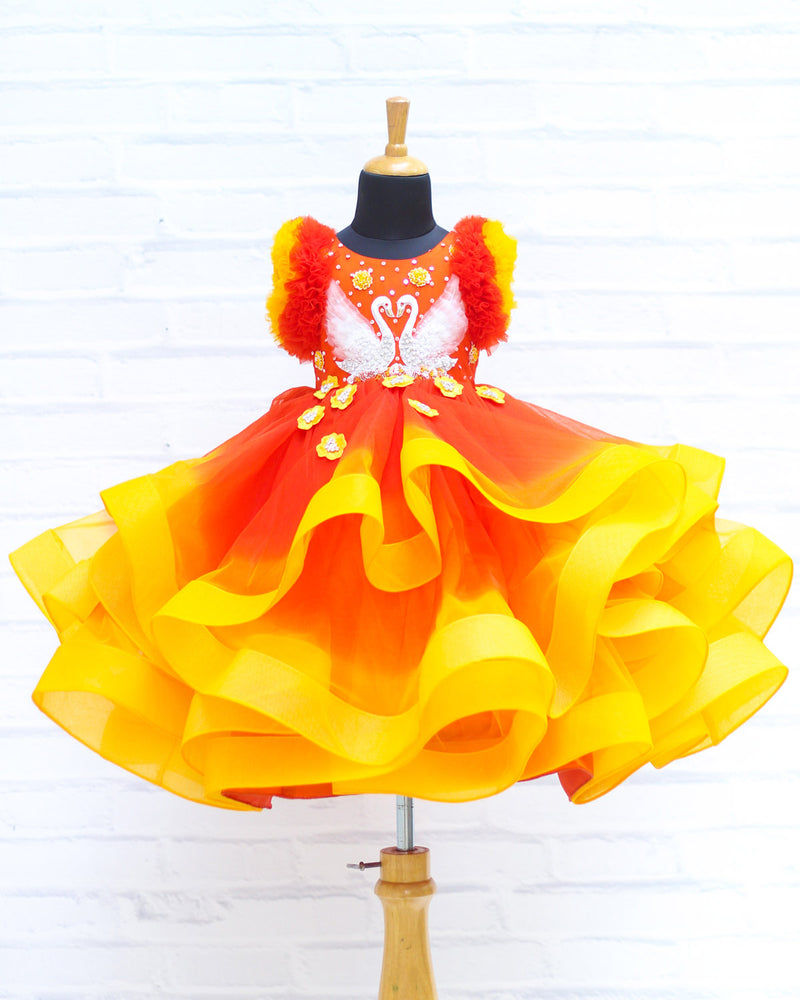 Swirled Gown online for kids