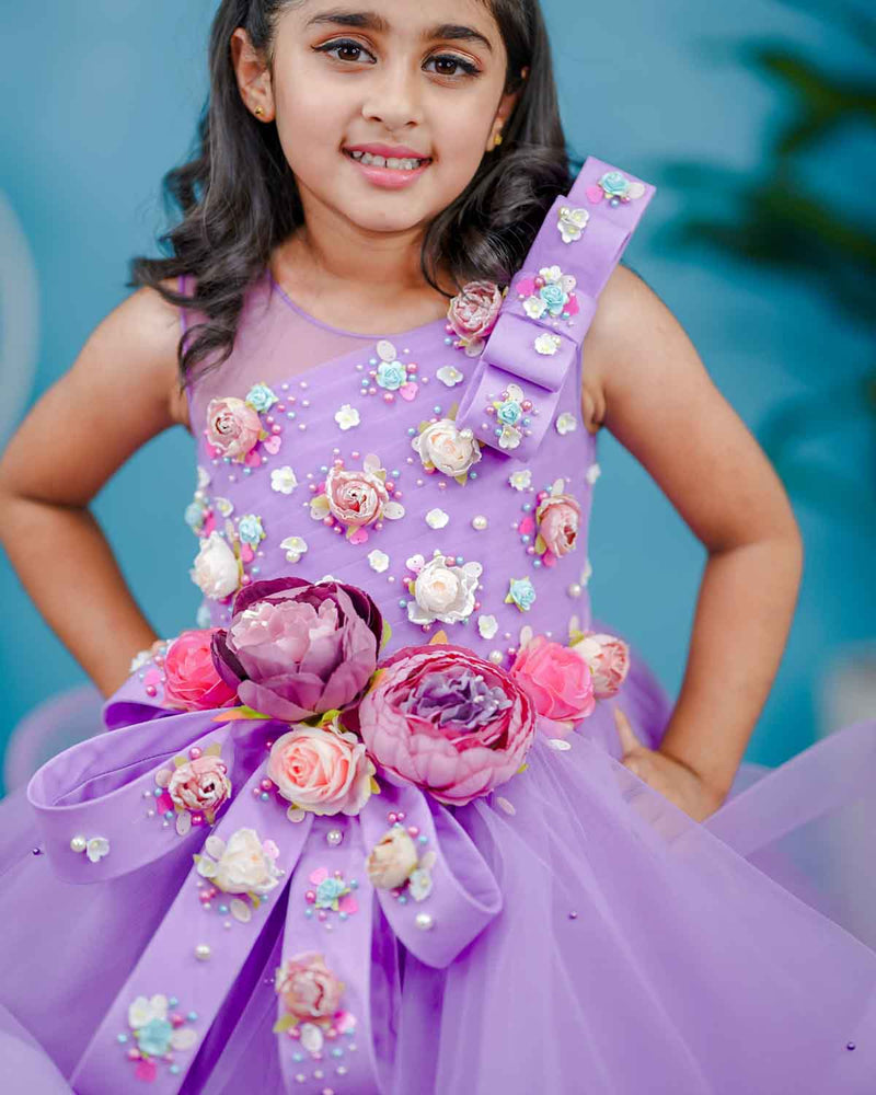 Lavender Kids Gown Online in India | Kids Party Wear at Best Prices ...