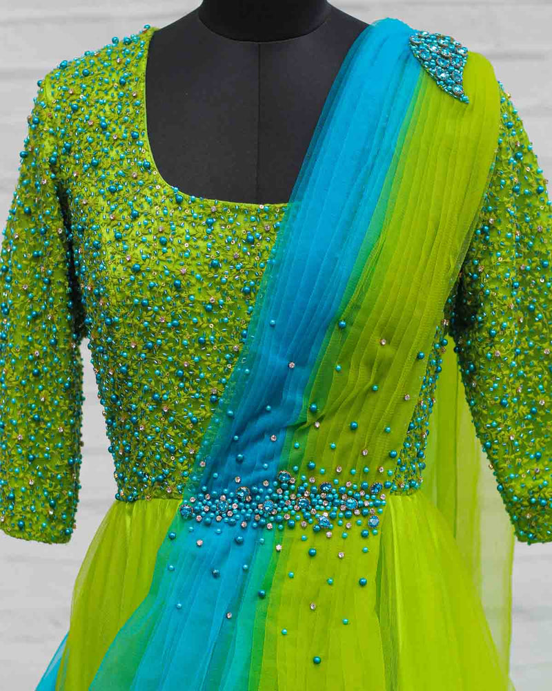 Buy Gradient Gown Online | Couture Gowns for Kids Online www.liandli.in Buy Gradient Gown Online | Couture Gowns for Kids Online www.liandli.in