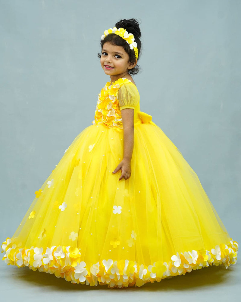 kids gown online | yellow gown for kids online