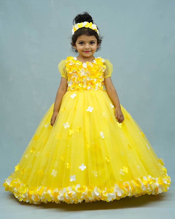 kids gown online | yellow gown for kids online