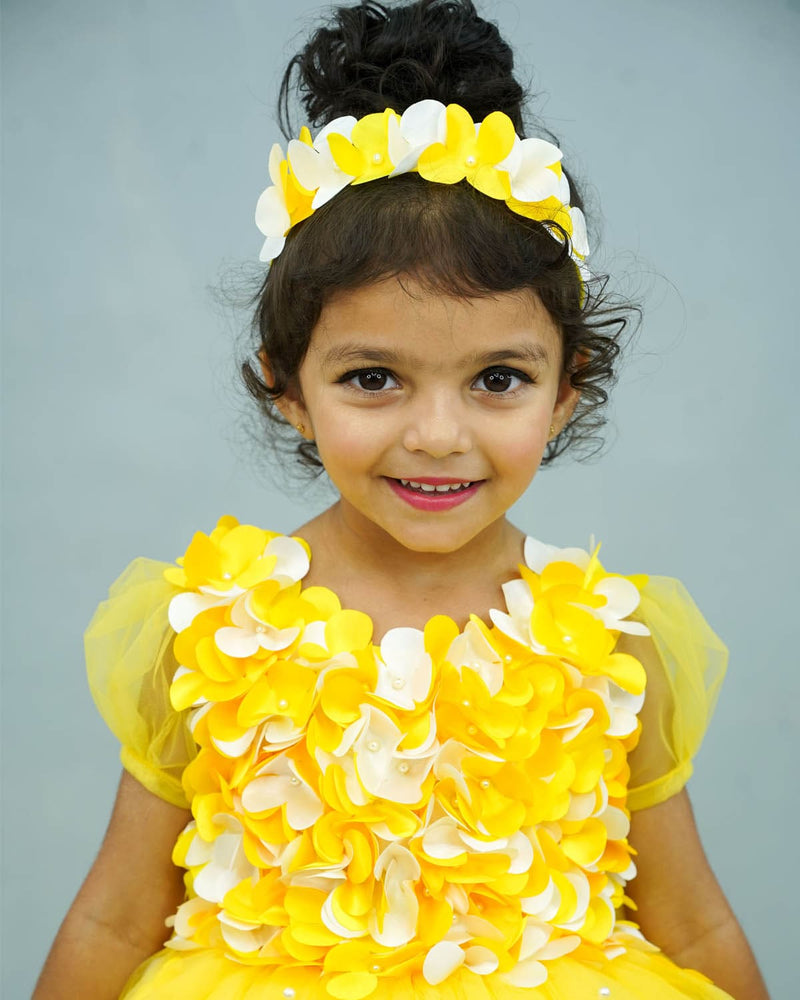 Kid's Yellow Frock Online Designer Kids Clothes Online in