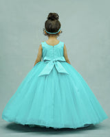 Aqua Blue Partywear Frock for kids online