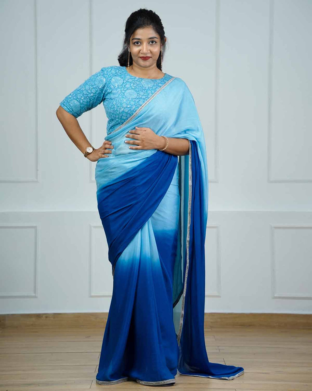 Buy Trendy Blue Saree Online Fancy and Designer Sarees For Women
