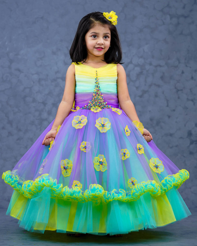 Unicorn Color Dress Online in India | Buy Designer Party Wear Gowns ...