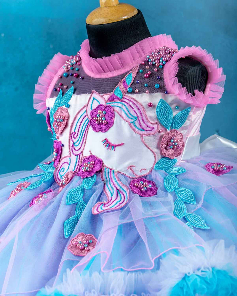 Unicorn Dress Tutu Dress Amazon India Multi Shade Rainbow Colour