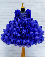 Layered Blue gown for kids online